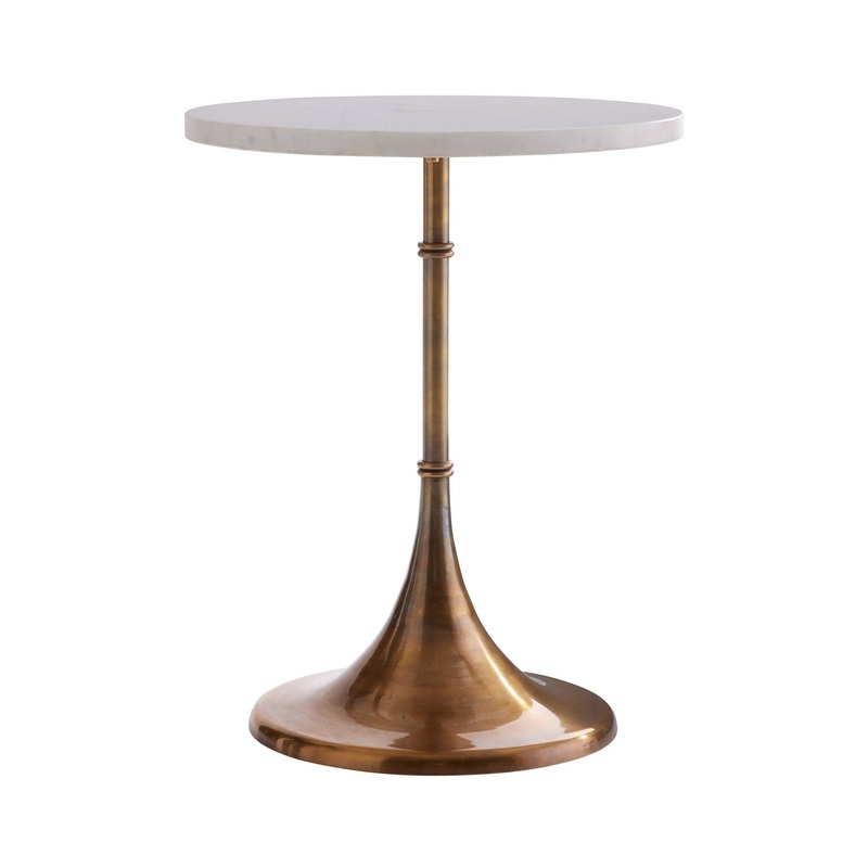 Arteriors 4648 Irving Accent Table White