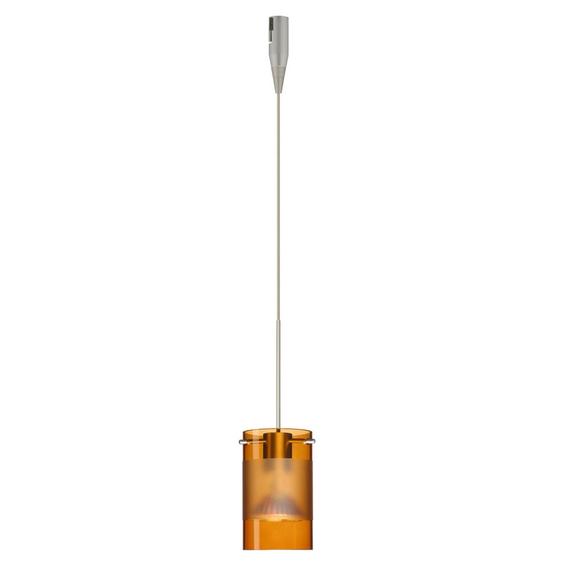 Besa RXP-6524EG-SN Scope One Light Pendant Satin Nickel