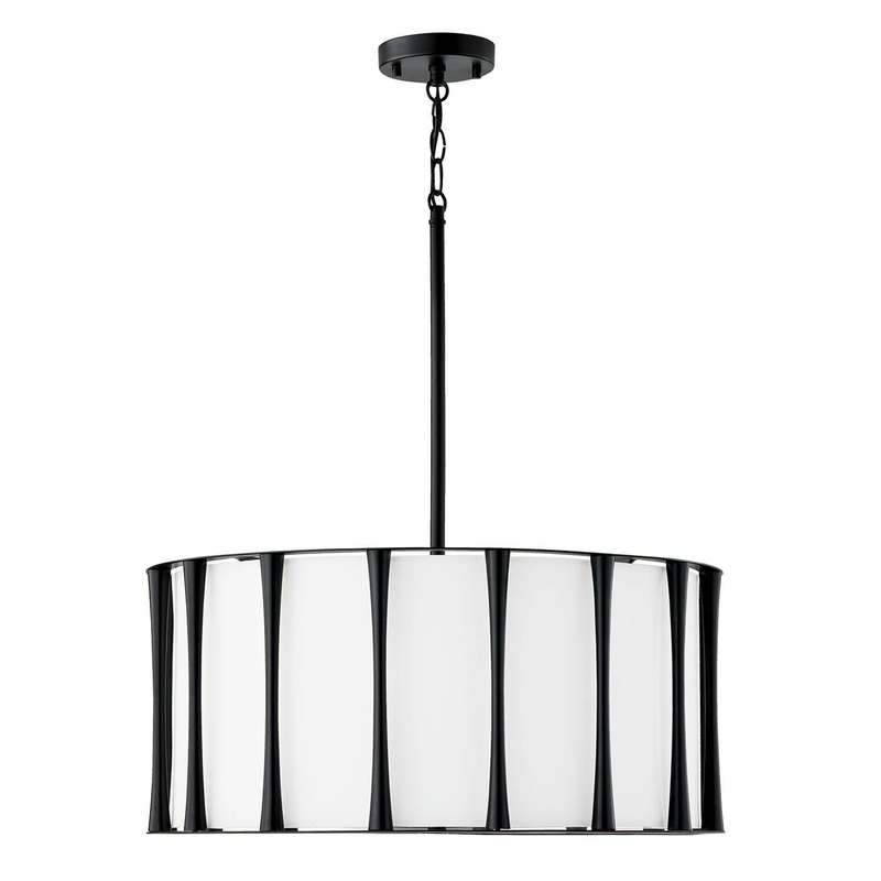 Capital Lighting 344641MB Bodie 4 Light Pendant Matte Black