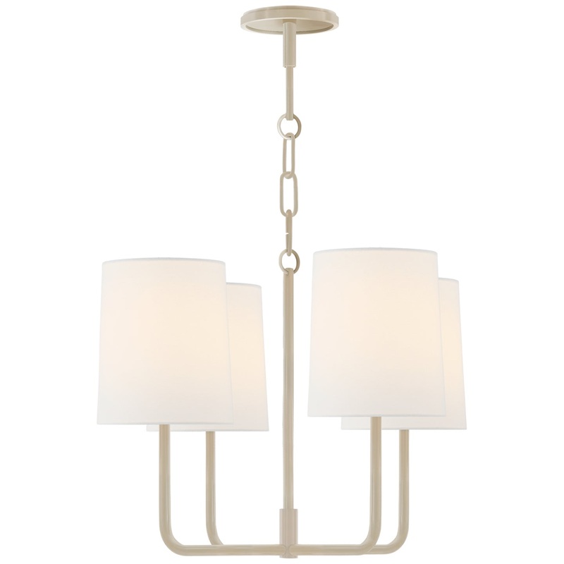 Four Light Chandelier from the Go Lightly Collection in China White Finish by Visual Comfort Signature
