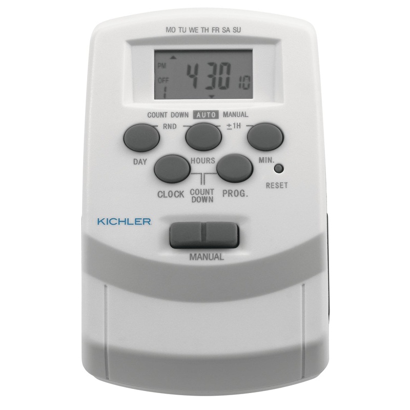 Kichler 15556WH Digital Timer with Daylight Sa, White