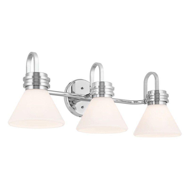 Kichler 55155CH Three Light Bath, Chrome