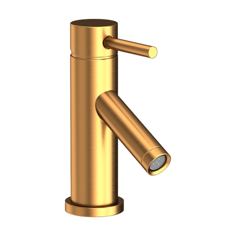Lavatory Faucet East Linear 1 Lever ADA Satin Gold PVD 1.2 Gallons per Minute Brass Spout Height 2-3/5 Inch