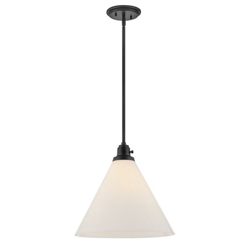 LED Pendant from the Arti Collection in Black Finish by Hinkley
