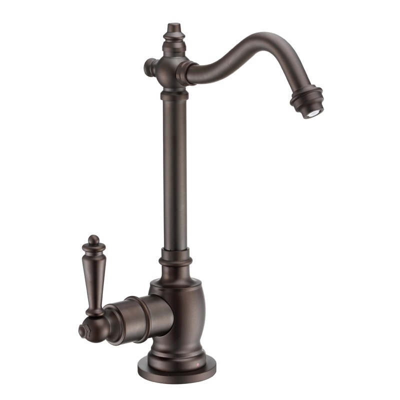 Point of Use Instant Hot Water Drinking Faucet with Traditional Swivel Spout