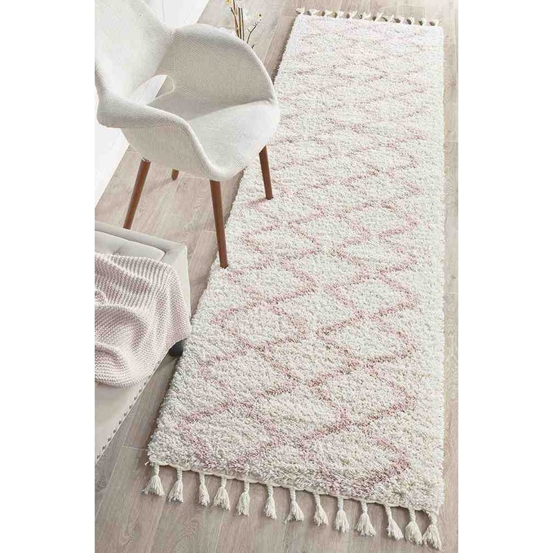 Saffron 11 Pink Runner by Rug Culture – 300X80CM – RUNNER