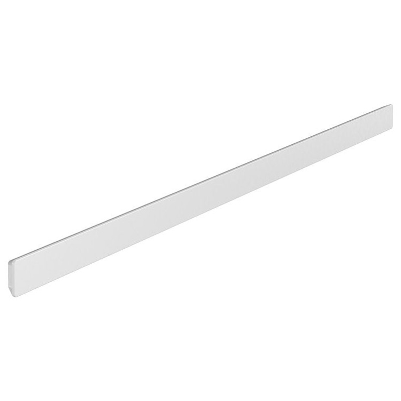 Wall Bar Concealed Fastening Matte White 9-9/16W Inch Includes Gluing Set Metal