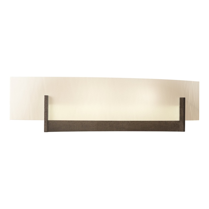 Axis Sconce Bronze White Art Glass (BB)