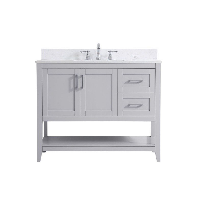 Bathroom Vanity Set from the Aubrey Collection in Grey Finish by Elegant Lighting