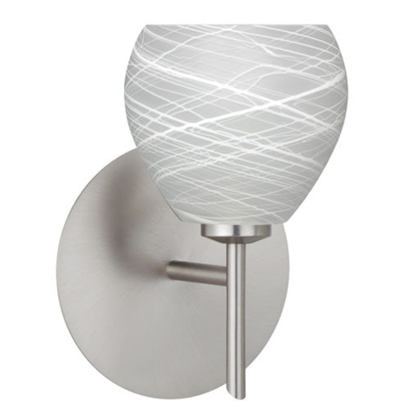 Besa 1SW-560560-SN Tay Tay One Light Wall Sconce Satin Nickel