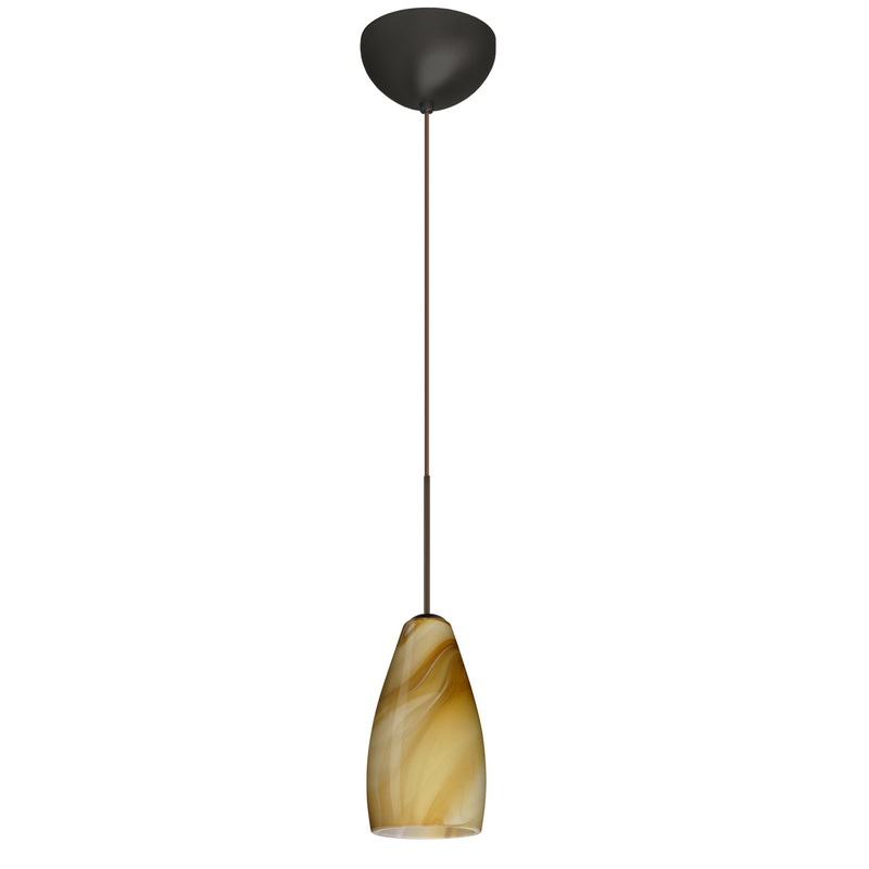 Besa 1XC-7198HN-BR Karli One Light Pendant Bronze