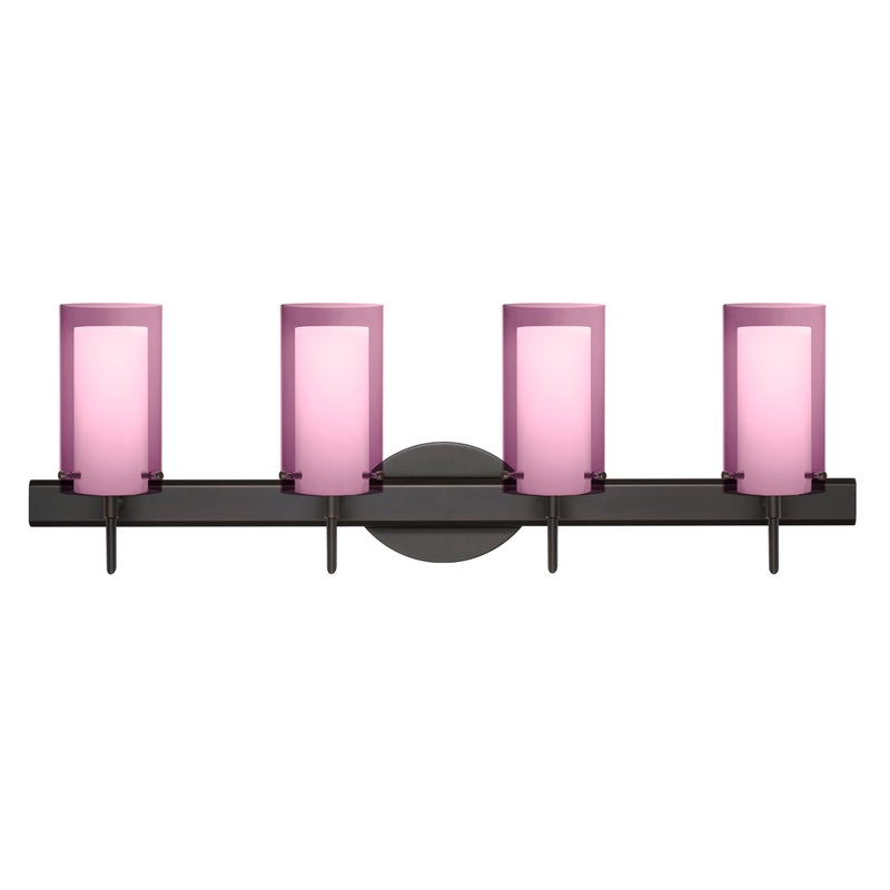 Besa 4SW-A44007-BR Pahu Four Light Wall Sconce Bronze (Discontinued)