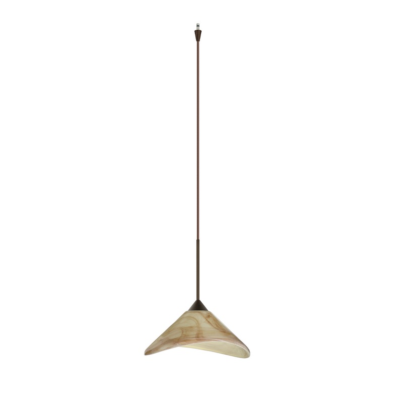 Besa XP-191383-BR Hoppi One Light Pendant Bronze