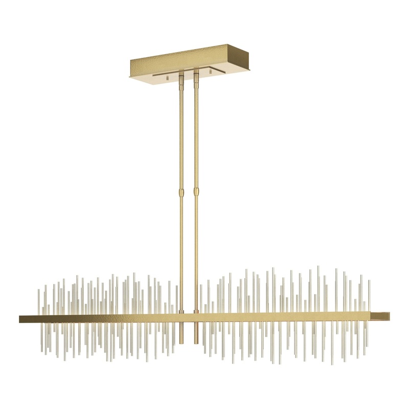 Gossamer Large LED Pendant Modern Brass Sterling