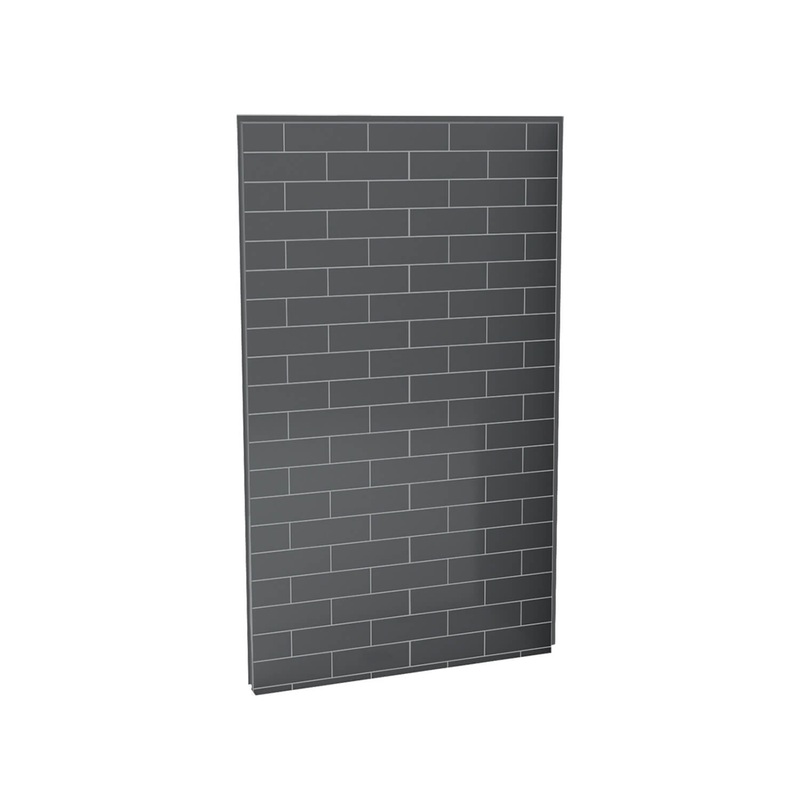 MAAX 103411-301-019 Utile 48 in. Composite Direct-to-Stud Back Wall in Metro Thunder Grey
