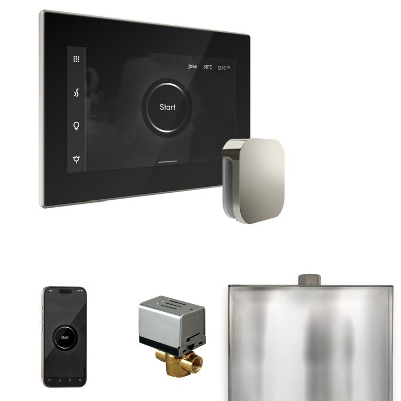 Steam Kit xButler Black/Polished Nickel Control Package for MS90 to MSSUPER3
