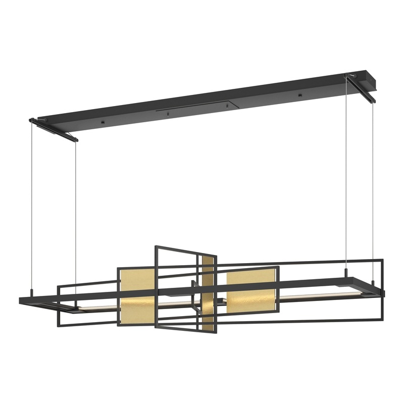 Summer LED Pendant Black Modern Brass