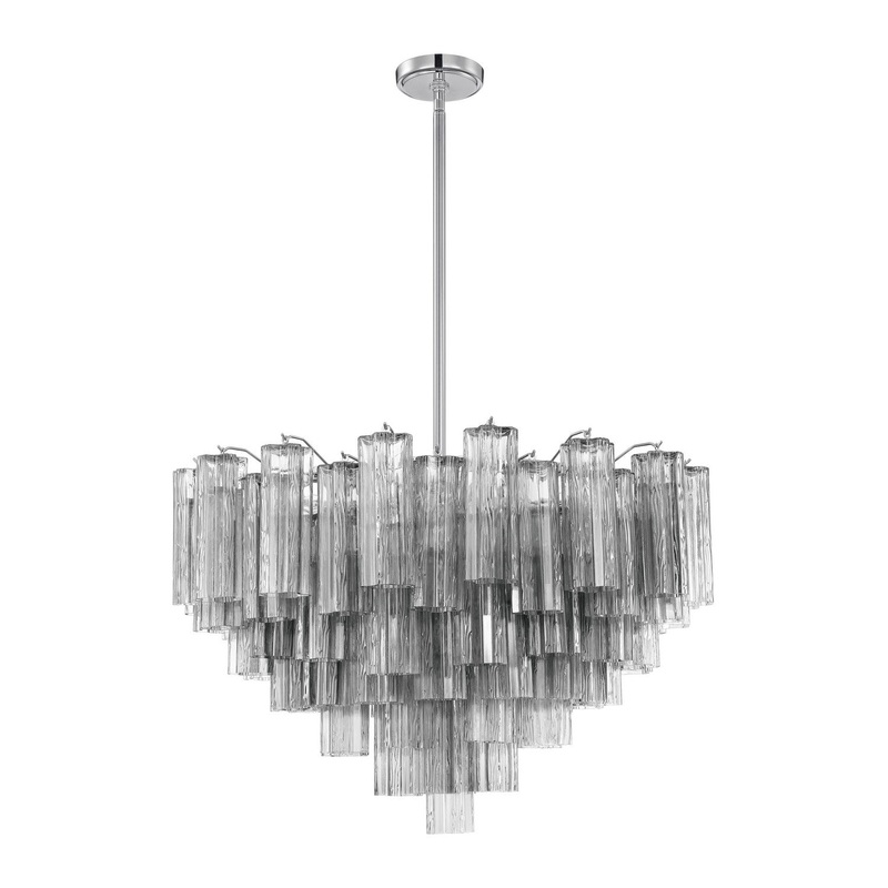 16 Light Chandelier from the Addis Collection in Polished Chrome Finish by Crystorama