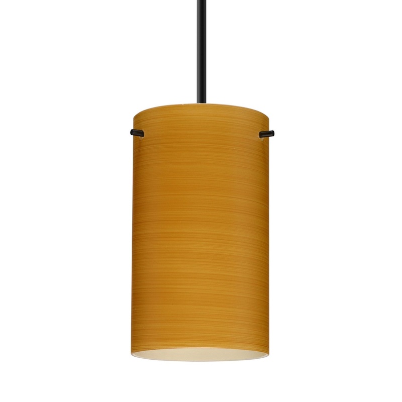 Besa 1BC-4404OK-BK Besa Stilo 7 Pendant One Light Pendant Black