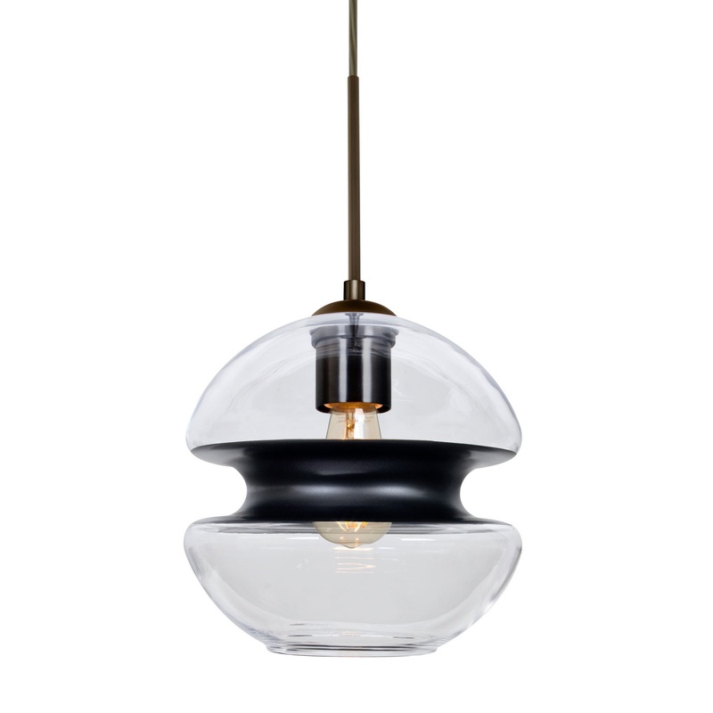 Besa 1JT-HULA8BK-EDIL-BR Hula 8 One Light Pendant Bronze