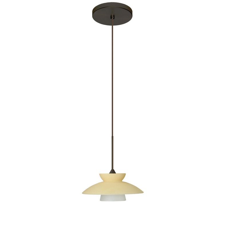 Besa 1XT-271897-LED-BR Trilo One Light Pendant Bronze