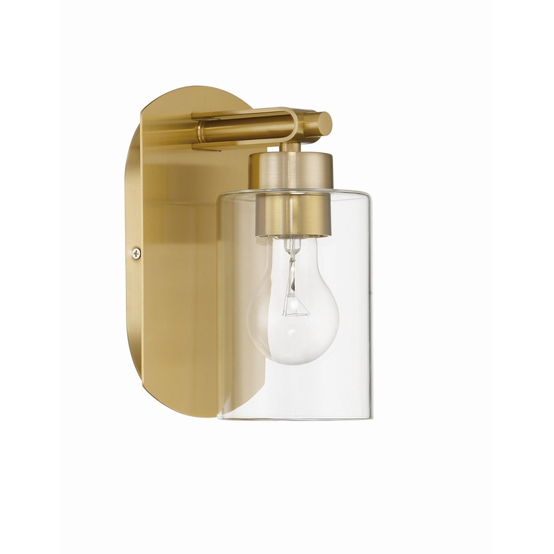 Craftmade 17605SB1 Hendrix One Light Wall Sconce Satin Brass