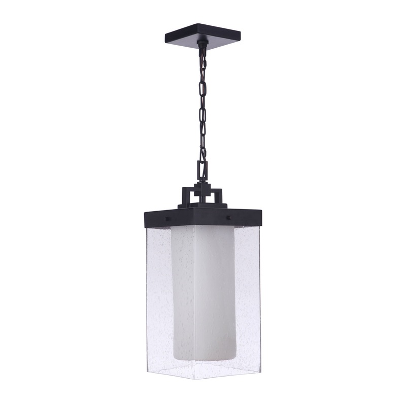Craftmade ZA5621-MN Hayner One Light Outdoor Pendant Midnight
