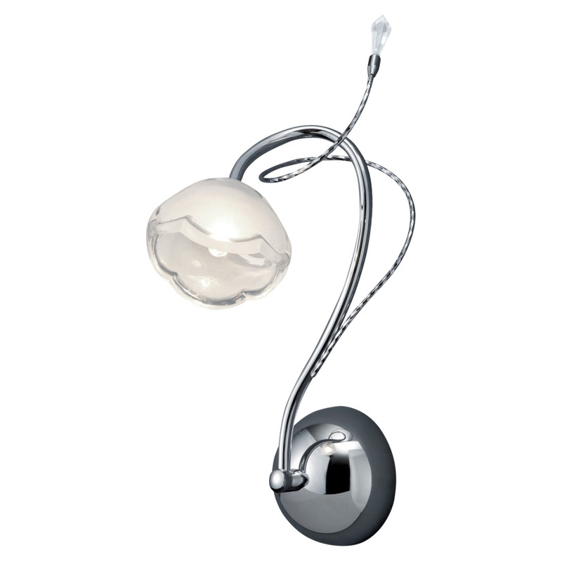 One Light Wall Sconce from the Caprice Collection in Chrome Finish by Arnsberg