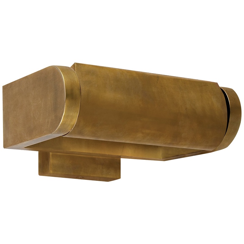 One Light Wall Sconce from the David Art Collection in Hand-Rubbed Antique Brass Finish by Visual Comfort Signature