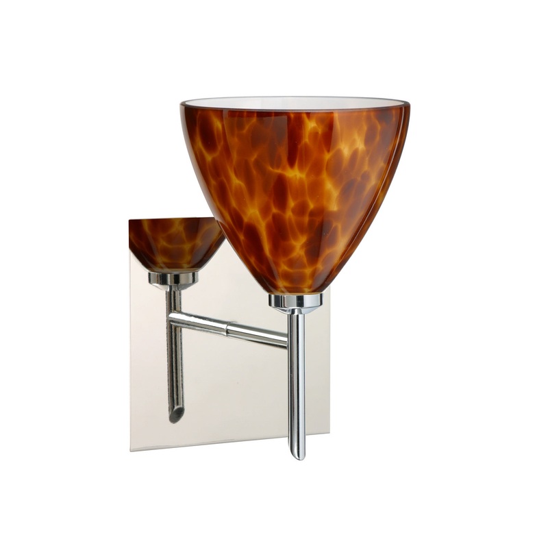 One Light Wall Sconce from the Mia Collection in Chrome Finish by Besa