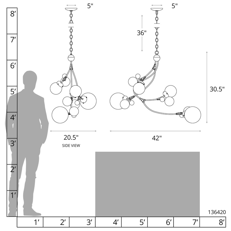 Sprig Pendant Ink Opal Glass (GG)