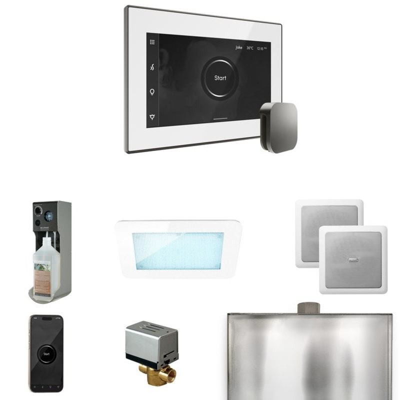 Steam Kit xDream White/Satin Steel Control Package for MS90 to MSSUPER3