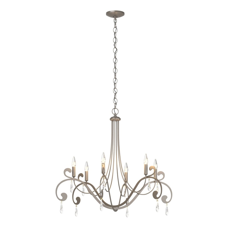 Stella 6-Arm Chandelier Dark Smoke