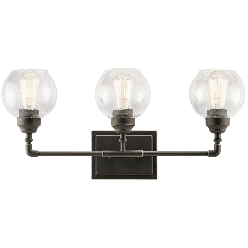 Three Light Bath from the Niles Collection in Olde Bronze Finish by Kichler