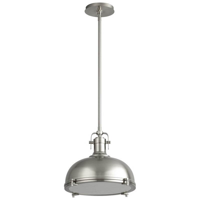 Vida Single-Light LED Pendant – Satin Nickel