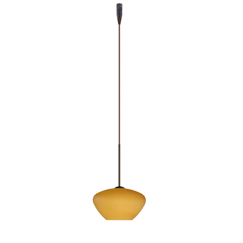 Besa RXP-541080-BR Peri One Light Pendant Bronze