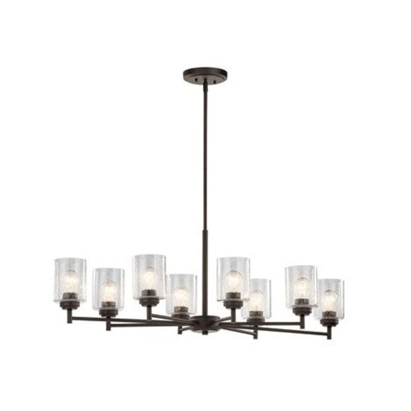 Kichler 44035OZ Eight Light Chandelier, Olde Bronze