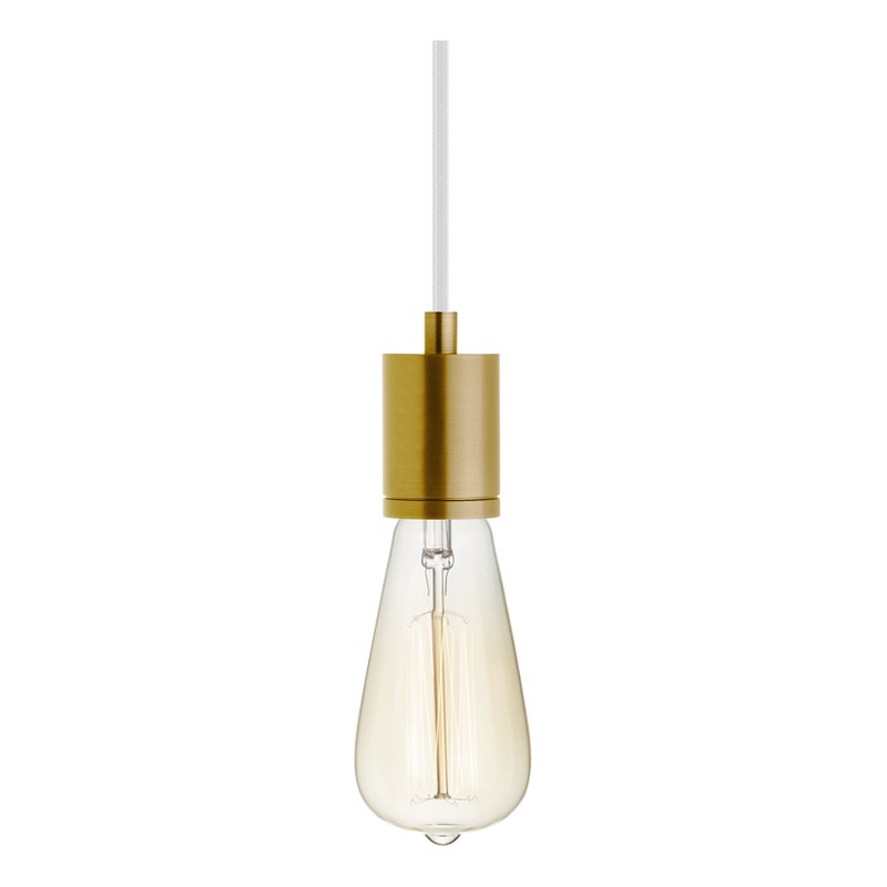 SoCo Pendant Hand Rubbed Antique Brass White 16′